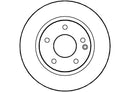 Disctech Brake Disc - Fits Hyundai, Mercedes-benz - ABD2842 - Front Axle