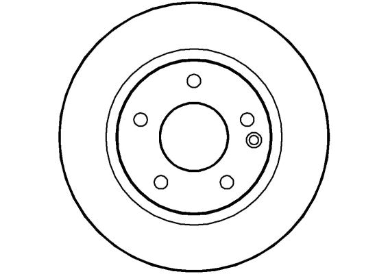 Disctech Brake Disc - Fits Hyundai, Mercedes-benz - ABD2842 - Front Axle