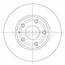 Borg & Beck Brake Disc Pair Part No -BBD5380