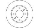 Disctech Brake Disc - Fits Citroën, Peugeot - ABD2013 - Rear Axle