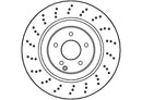 Disctech Brake Disc - Fits Mercedes-benz - ABD2857 - Front Axle