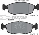 Fiat, Brake Pad Set - Textar 2542901