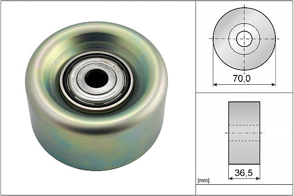 INA Deflection/Guide Pulley - V-Ribbed Belt - Part No - 532078010