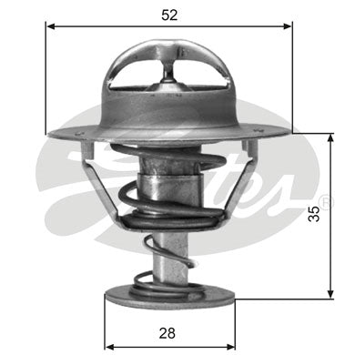 Gates Thermostat, coolant - TH04382G1