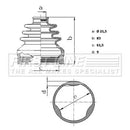 First Line Cv Joint Boot Kit Part No -FCB6156