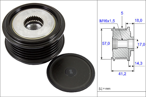INA Alternator Freewheel Clutch - Part No - 535024810