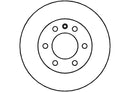 Disctech Brake Disc - Fits Mercedes-benz - ABD2191 - Front Axle
