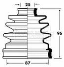 Borg & Beck Cv Joint Boot Kit Part No -BCB2832