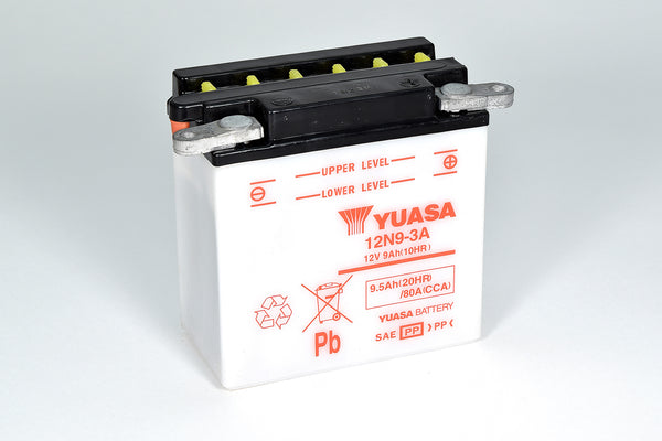 Yuasa 12N9-3A (DC) 12V Conventional Motorcycle Battery