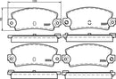 Mintex Brake Pad Set fits -Alpine Renault Talbot MDB1065 (also fits other vehicles)
