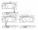Borg & Beck Brake Pad Set Rear -BBP2655