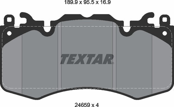 Textar Brake Pad Set - 2465901