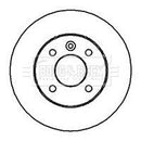 Borg & Beck Brake Disc Pair Part No -BBD4113