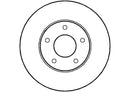 Disctech Brake Disc - Fits Nissan - ABD2787 - Front Axle