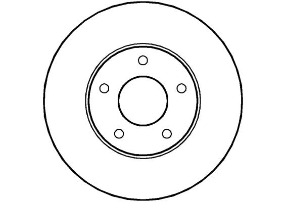 Disctech Brake Disc - Fits Nissan - ABD2787 - Front Axle