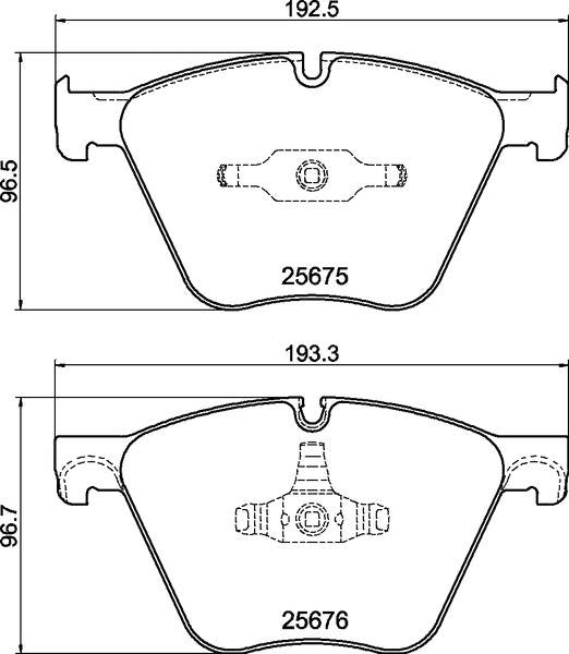 Textar Brake Pad Set - 2567501