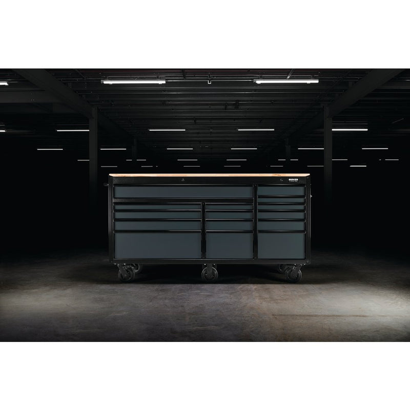 Draper 72" 15 Drawer Trolley Grey - 8241