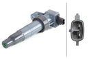 HELLA 5DA 358 057-531 Ignition Coil - 3-pin connector - Bolted