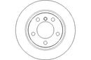 Disctech Brake Disc - Fits Honda, Mini - ABD2624 - Rear Axle