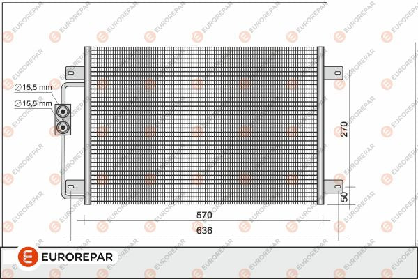Eurorepar Air Conditioning Condenser - 1609635380