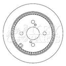 Key Parts Brake Disc Pair Part No -KBD4378