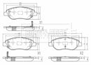 Borg & Beck Front Brake Pad Set -BBP2615