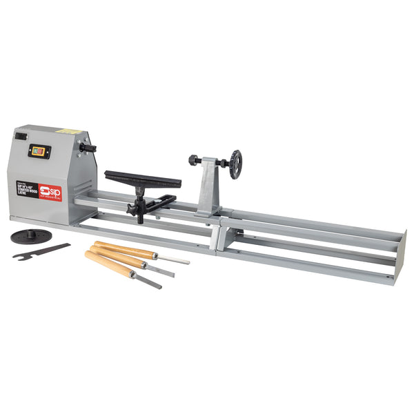 SIP 14"x40" Starter Wood Lathe with 3pc Chisel Kit