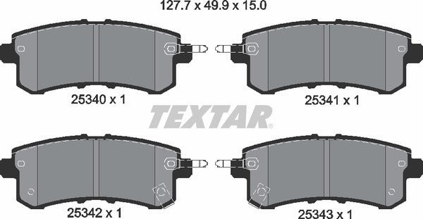 Textar Brake Pad Set - 2534001