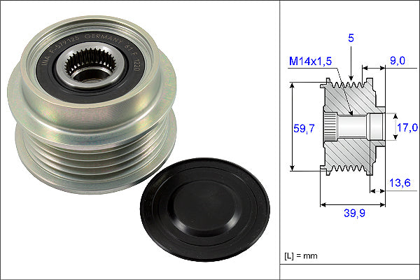 INA Alternator Freewheel Clutch - Part No - 535019910