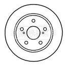 Borg & Beck Brake Disc Pair Part No -BBD4664