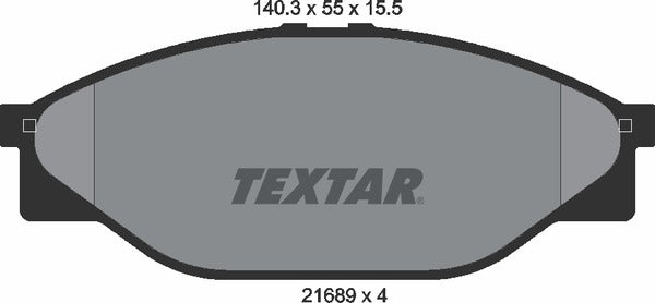 Textar Brake Pad Set - 2168901