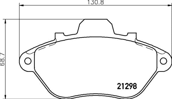 Mintex Brake Pad Set fits -Peugeot MDB1454 (also fits other vehicles)