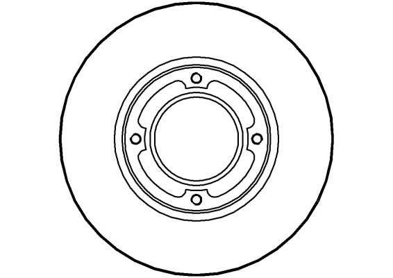 Disctech Brake Disc - Fits Maserati, Subaru - ABD3458 - Front Axle