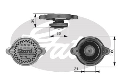 Gates Radiator Cap - RC10372