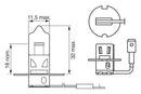 Bosch Pure/Lt Blb453 H3 12V 55W Pk22S Part No - 1987302031