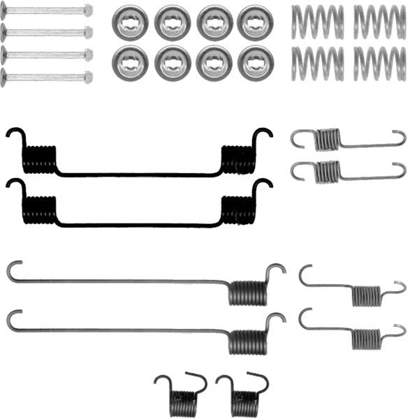 Textar Brake Shoe Fitting Kit - 97037600