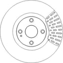 Disctech Brake Disc - Fits Fiat, Ford - ABD3282 - Front Axle