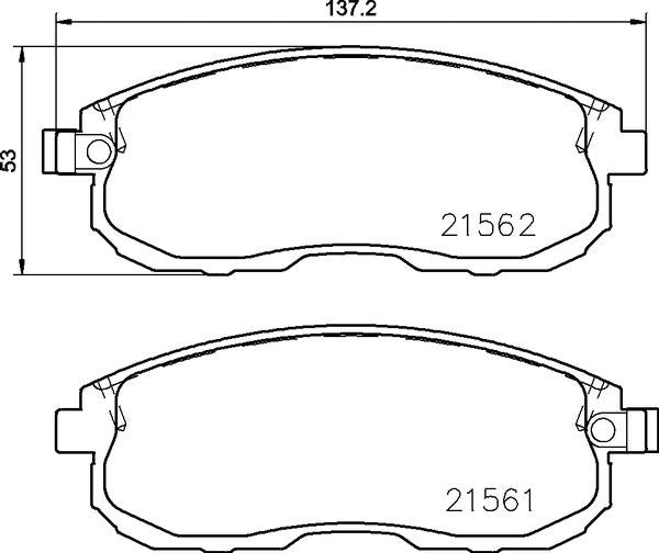 Mintex Brake Pad Set fits - MDB3838 (also fits other vehicles)