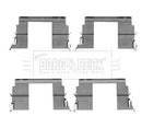 Borg & Beck Fitting Kit - Pads Part No -BBK1317