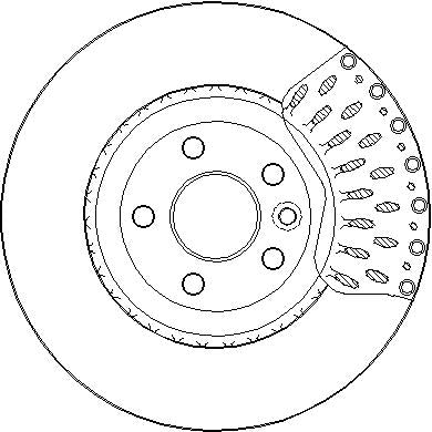 Disctech Brake Disc - Fits Jaguar, Land rover - ABD3270 - Front Axle