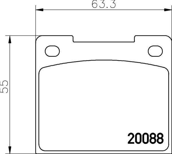Caterham Ford Triumph Volvo Westfield Brake Pad Set - Mintex MGB533