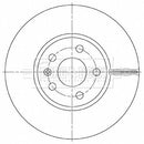 Borg & Beck Brake Disc Pair Part No -BBD5493