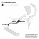 Borg & Beck Turbo Oil Hose Part No -BTH1011