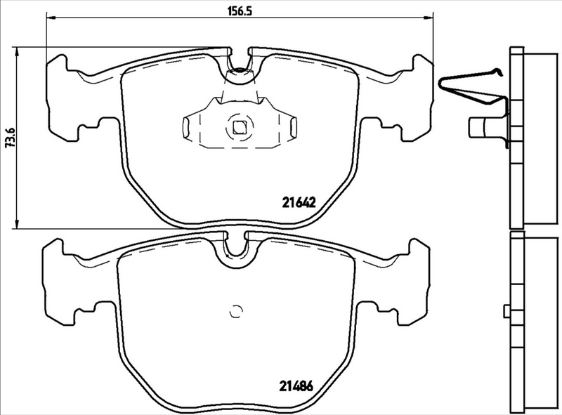 Brembo Brake Pad Set - P06021