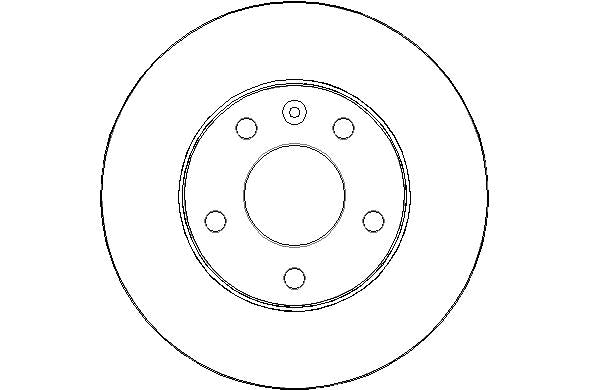 Disctech Brake Disc - Fits Ldv, Opel - ABD3013 - Front Axle