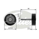 Gates DriveAlign Idler Pulley - T36232