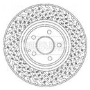 Borg & Beck Brake Disc Single Part No -BBD5913S