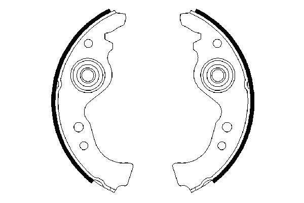 Bosch Brake Shoe Bs414 Part No - 0986487030