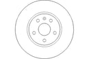 Disctech Brake Disc - Fits Chevrolet, Kia - ABD2125 - Front Axle