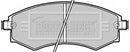 Borg & Beck Brake Pad Set - BBP1658